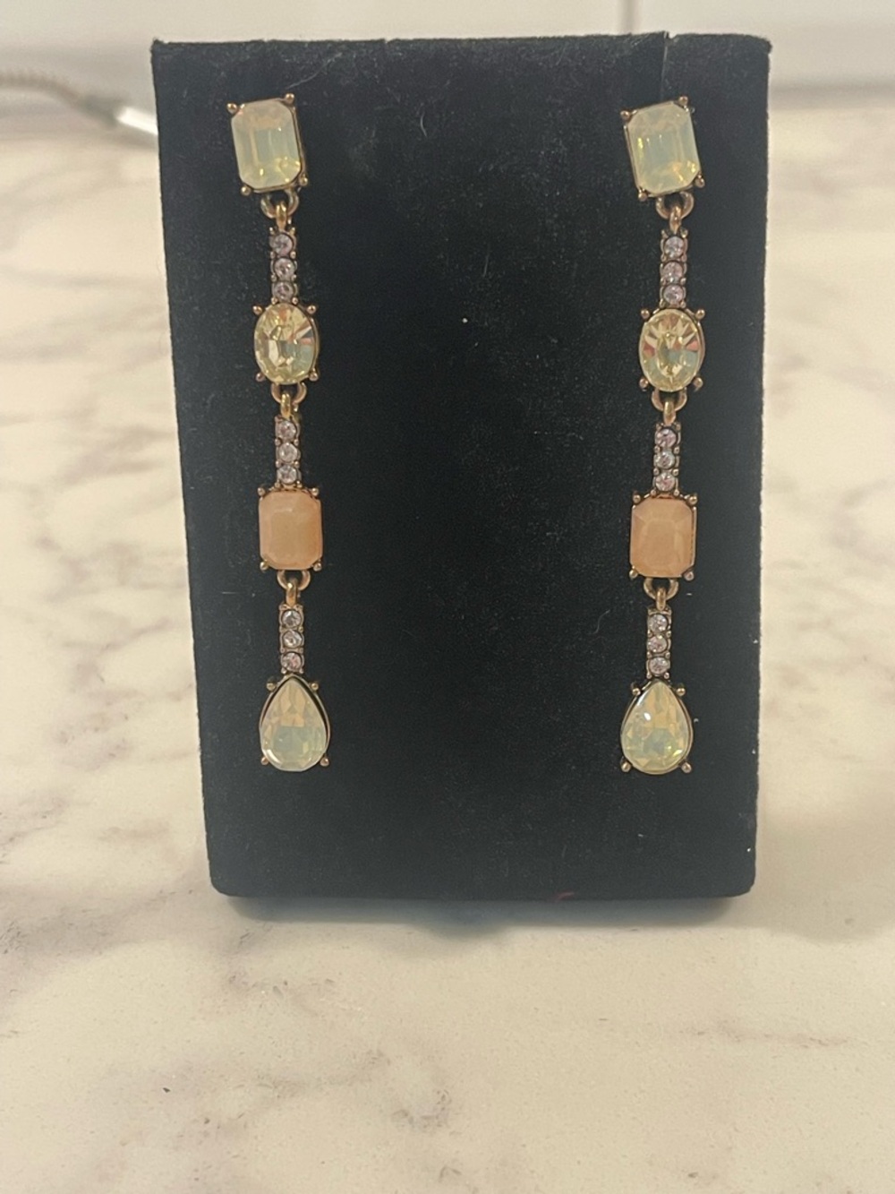 Opal Drop Linear Earrings - Women Jewelry